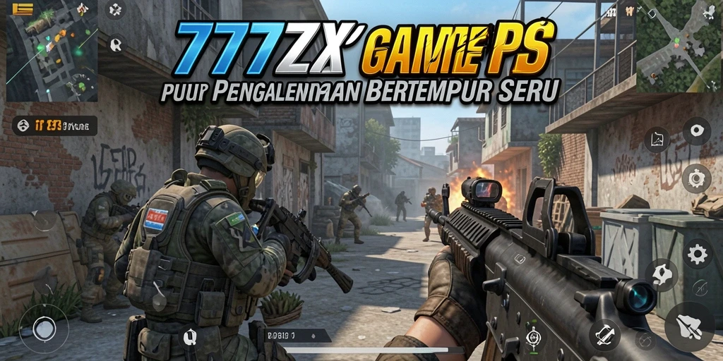 Screenshot gameplay <strong>777ZX</strong> yang menunjukkan aksi tembak-menembak intens.