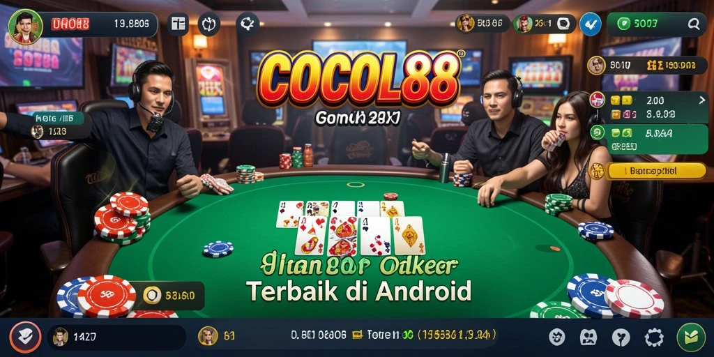 Tampilan gameplay poker COCOL88 yang menegangkan dan seru.