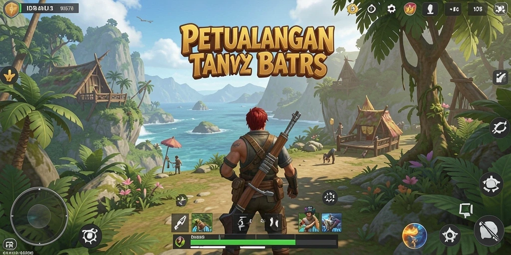 Screenshot dari gameplay ID678 yang menampilkan dunia terbuka yang luas.