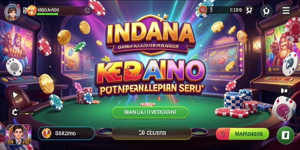 Screenshot gameplay Kasino INDAAA dengan grafis menawan dan antarmuka pengguna yang menarik.