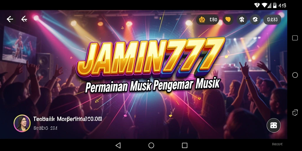 Screenshot utama menunjukkan gameplay yang seru dan interaktif dari JAMIN777.