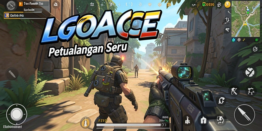 Tangkapan layar LGOACE menampilkan aksi seru dalam gameplay TPS.