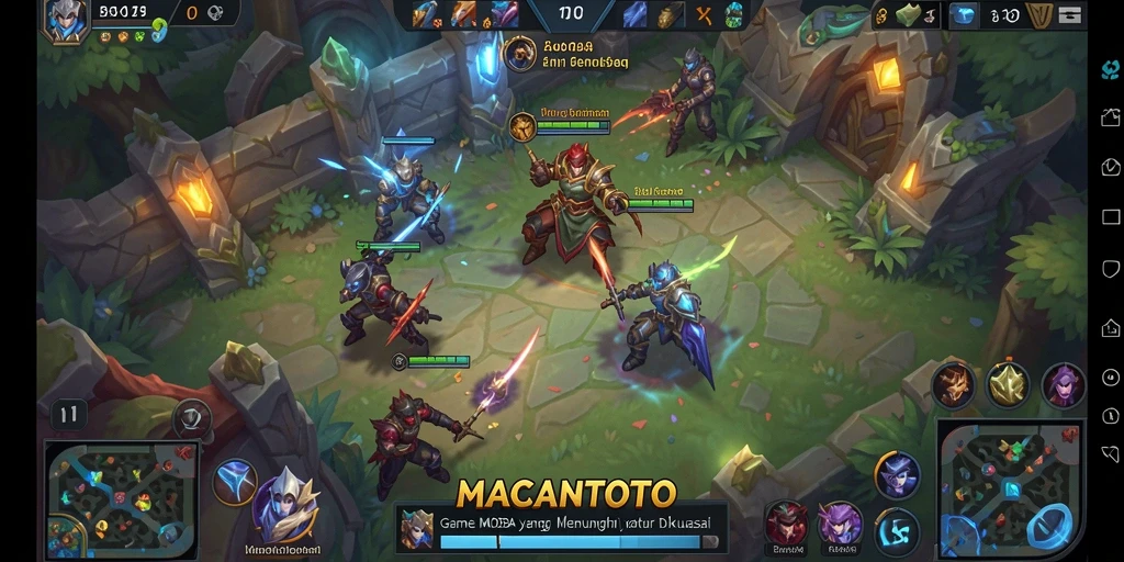 Tangkapan layar gameplay seru dalam MACANTOTO yang menampilkan aksi tim.