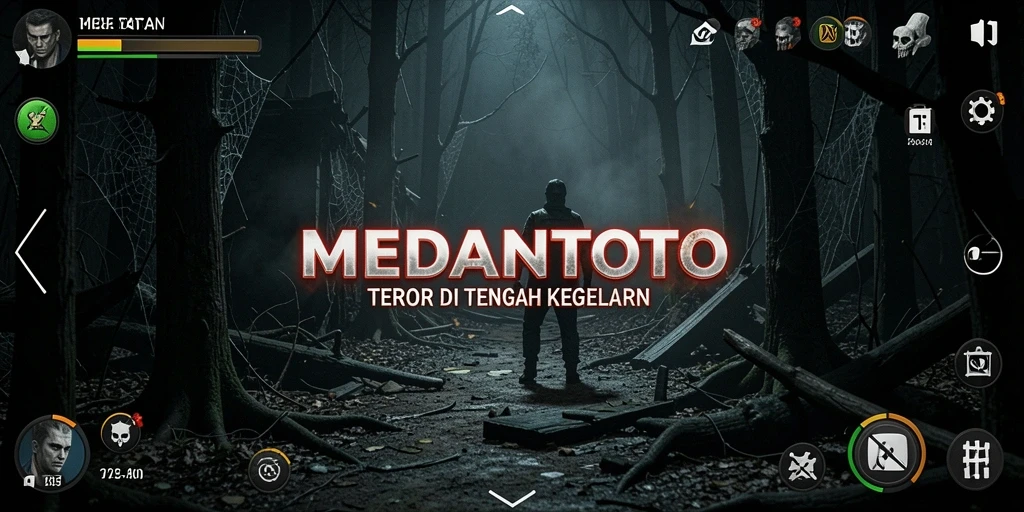 Screenshot MEDANTOTO menampilkan suasana mencekam dan gameplay yang menarik.