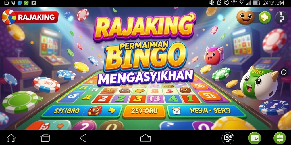 Screenshot gameplay RAJAKING menampilkan suasana seru Bingo.