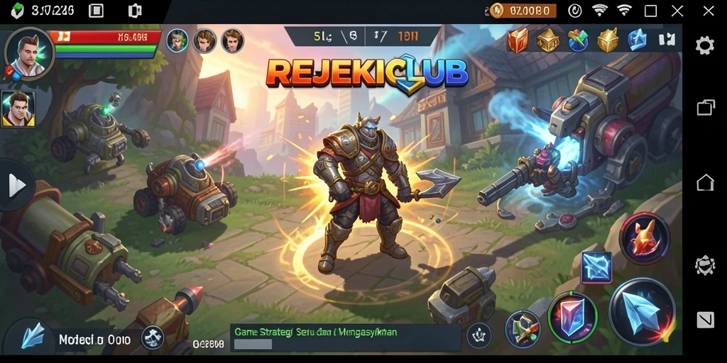 Tampilan gameplay menarik dengan berbagai strategi dalam <strong>REJEKICLUB</strong>.