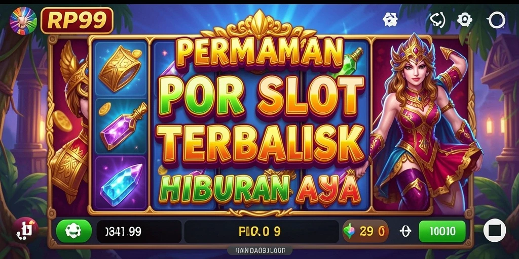 Tampilan gameplay Slot RP99 yang menarik dan memukau.