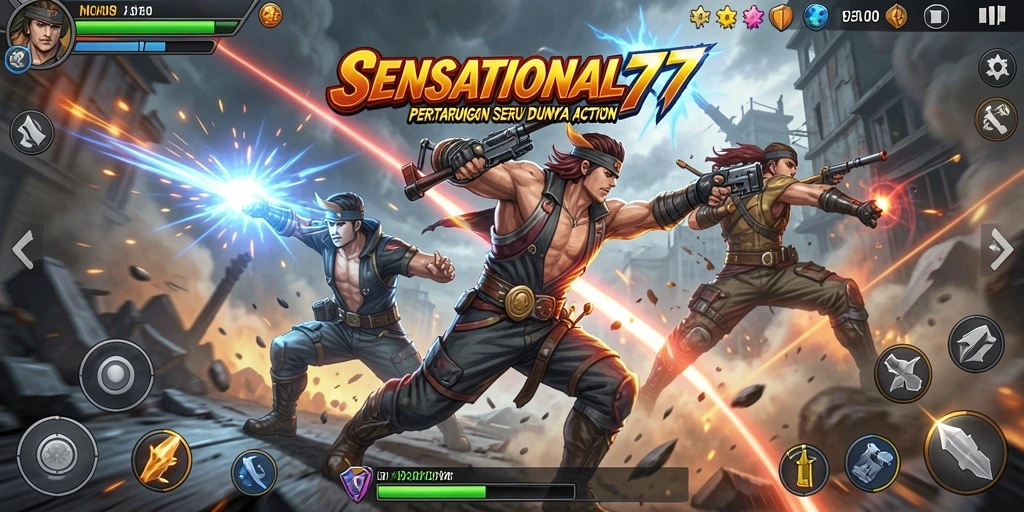 Tampilan gameplay SENSATIONAL77 yang penuh aksi dan seru.