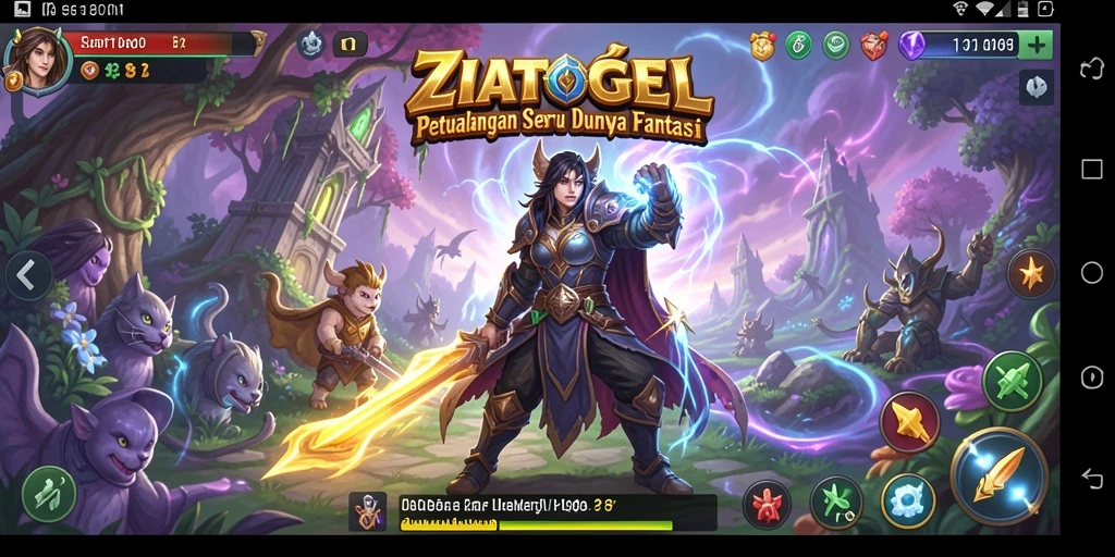 Tampilan gameplay ZIATOGEL yang penuh petualangan.