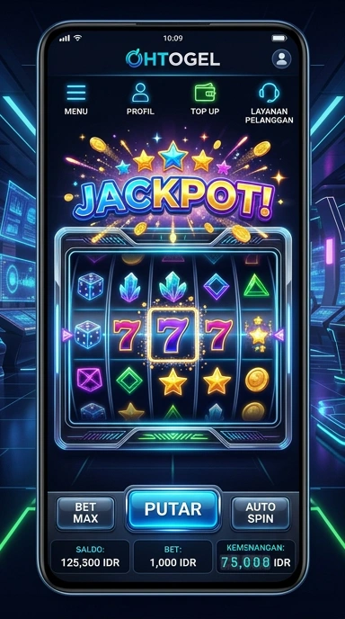 Tampilan utama aplikasi ohtogel yang menarik dan mudah dinavigasi.
